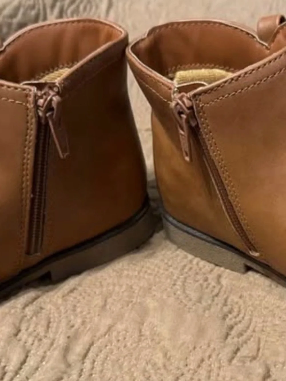 Gymboree Girls' Tan Bow Ankle Booties